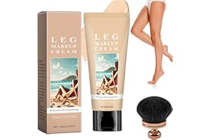 WUJIALINGMM Miracle De Paris Leg Makeup, Miracle De Paris Body Coverage Perfector, Waterproof Body Coverage Perfector, All Over Complexion Perfector With Extra Large Body Makeup Brush (Light Color)