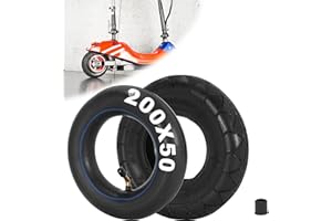 RUHUO 200x50 scooters pneus, 8 x 2 pneus avec chambre à air pour e100 e150 e200 Schwinn Bladez Mongoose Power Core E100, Dune Buggy, ePunk, Cart, PowerRider 360, eSpark