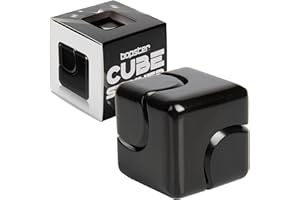 BOPSTER Fidget Spinner Fidget Toys Spinner, z metalu, zabawka na biurko, sensoryczna zabawka antystresowa – redukuje stres i lęk, dla dzieci i dorosłych, ADHD, autyzm, kolor czarny