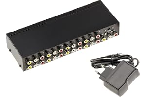KALEA-INFORMATIQUE Typ Splitter-ljudsplitter som duplicerar samma 1 källa som ingång till 8 samtidiga utgångar