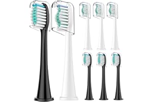 Rebeool 8 Stück Ersatzbürsten Kompatibel mit Philips Sonicare, Zahnbürstenaufsatz für Protective5300, 3100, 4500,Diamond 9000 Aufsteckbürste für täglich präzise Zahnreinigung