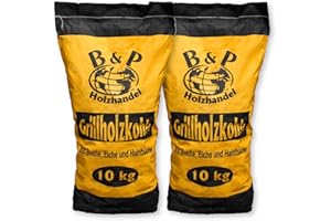 B&P Dienstleistungen und Service 2 x 10kg Sack Holzkohle (1,54€/kg)