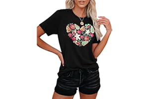 hohololo Christmas Tshirt Women Merry Christmas Leopard Tree Graphic T-Shirts Short Sleeve Xmas Holiday Tops