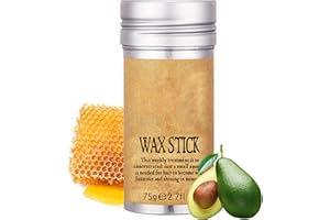 TUKNON Bâton de Cire pour Cheveux,Bâton De Cire De Cheveux Naturels,Bâton de Pommade Capillaire,Wax Stick pour Cheveux,Bâton de Cire Coiffante,pour Chevelures Courtes,Perruques et Cheveux Cassés,75 g