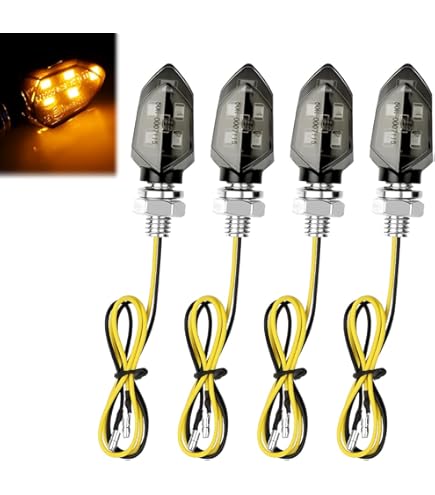 Frecce Led Moto Frecce Moto LED 12V - 4 Pezzi Con Grado IP65, Omologate Per Giorno E Notte Frecce Moto 4 Pezzi