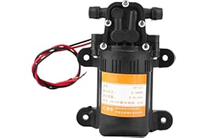 FYEARFLY Pompa a membrana, Pompa dell’acqua a micro membrana, mini pompa dell'acqua a membrana in plastica di alta qualità 12V 0.48MPA 3.5L/Min per lavaggio auto irrigazione RV Caravan Boat RV Garden