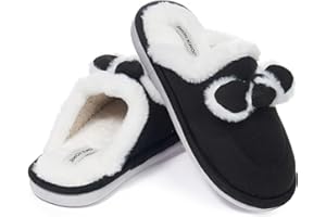 JOMIX Damskie kapcie zimowe domowe ciepłe płaskie ciepłe futrzane kapcie wygodne i miękkie MD9651