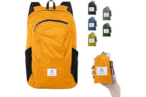 4Monster Neuf Sac à Dos Pliable Ultra léger, Sac à Dos Pliable résistant à l'eau, Sac à Dos de randonnée pour Le Voyage, Le Camping et l'extérieur, Promenade Quotidienne, Cyclisme