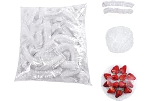 ZEHAN ZITONG 200 Stück Frischhaltebeutel,Versiegelungsbeutel Lebensmittelabdeckung Wiederverwendbare Elastische Abdeckungen Elastische Frischhaltebeutel,für Lebensmittelaufbewahrung/Obstkonservierung/Duschhauben