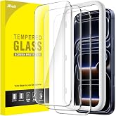 JETech Screen Protector for iPhone 18 Pro/17 Pro, Pack of 3 | 9H tempered glass, HD clear, anti-scratch protection, easy inst