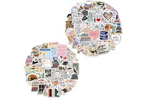 ZCSOWE 100 Pegatinas Para Libros Pegatinas Para Álbumes De Recortes Diario Estético Retro Amantes De La Lectura Pegatinas Estéticas De Vinilo Impermeables Para Libros Portátiles Álbumes De Reco