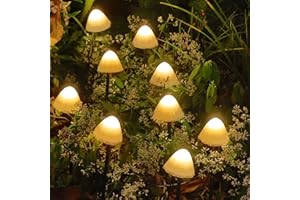 LIYUANQ Solar Garden Lights Outdoor, Solar Mushroom Lights LED Waterproof Garden Stake Lights Decorative Pathway Landscape Lighting Ornaments for Patio Yard Lawn Backyard Wedding Party