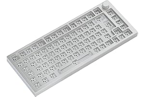 GLORIOUS PC GAMING RACE Glorious Gaming GMMK PRO 75% Barebones (Frame Only) – Modulares mechanisches Gaming-Keyboard, 1,5 kg schwer, RGB, voll anpassbar, unterstützt 5-polige Schalter, International/ISO Layout - Weiß