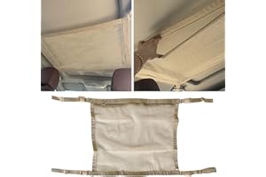 DOEDOEFONG Rete Portaoggetti Auto, Rete Bagagliaio Auto, Rete da Auto Soffitto, Rete Portabagagli da Soffitto per Auto per Jeep Van SUV,Rete Elastica Bagagliaio Rete Bagagliaio Auto,(Non teso: 50×70cm)