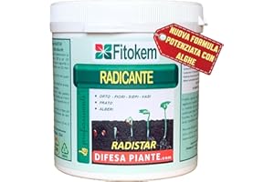 FITOKEM Radistar - Effetto Ormone Radicante per Talee in Polvere (400 gr) Radicante per Piante, Limone, Orchidee, Micorrize Bio, Stimola la Produzione e la Crescita Naturale delle Radici Made in Italy