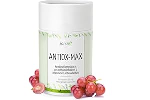 Sanuvit Antiox-Max 60 Kapseln - Reinstoffprodukt direkt vom Hersteller (hypoallergene Manufaktur)