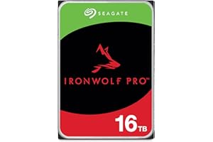 Seagate IronWolf Pro, 16 TB, Enterprise HDD interno - CMR, 3,5 pulgadas, SATA a 6 Gb/s, 7200 RPM, caché de 256 MB para almacenamiento conectado a red RAID, servicios Rescue (ST16000NT001)