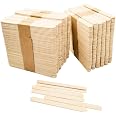 150 Bâtonnets En Bois Pour Bricolage – 11,4 Cm X 1 Cm, Naturels, Pour Projets Créatifs, école, Maquettes