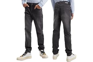 STYLER | STREET Stylerstreet/Shishoo Boy’s Denim Jeans Stretch Regular Fit Casual Jeans Pants for Kids, Trendy Stylish and Comfortable Activewear Chino Jeans Adjustable Waistband for Boys, Ages 7 to 12 Years