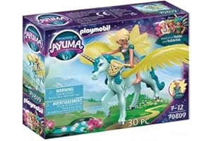PLAYMOBIL Adventures of Ayuma 70809 Crystal Fairy con Unicorno, Giocattoli per Bambini dai 7 Anni
