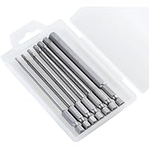 5x Kreuzschlitz-Schraubendreher-Bits – 200 Mm Länge, 6 Mm Durchmesser, Magnetisch – Für 1/4 Zoll Antrieb