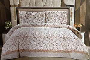 Corredocasa Completo Letto Lenzuola in Pile Coral Soffice Caldo Termico Top QUALITA' Made in Italy Morbidissimo cm. 240 X 280 (Matrimoniale, Beige)