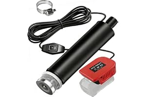 Bärbar vattenpump för Einhell 18 V batteri (inget batteri), batteri dränkbar pump 30 l/min lyft 15 FT 120 W minivattenpump öv