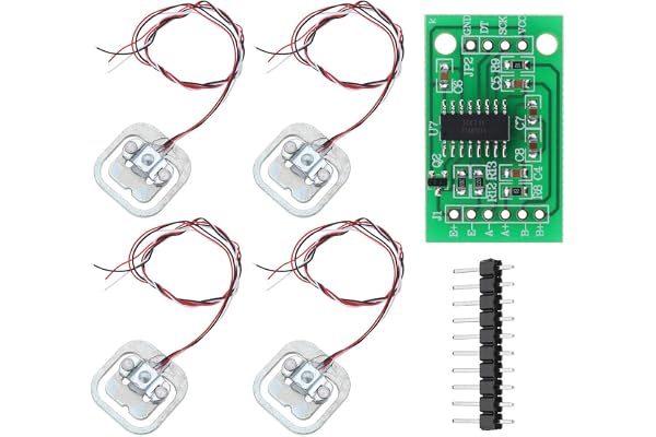 YOUMILE 4 st DIY 110 lbs 50 kg halvbrygga kroppsbelastning cellvikt belastningssensor motstånd + HX711 AD-modul