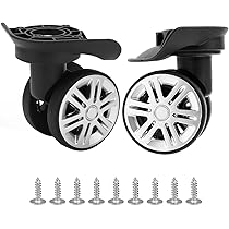 GUGULUZA Coppia Ruote Di Ricambio Per Valigia Trolley, Rotelle Girevoli Sinistra/Destra GW49 - Kit Riparazione Bagagli - Foto 8