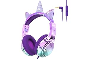 JYPS Kinder Kopfhörer, Kopfhörer Kinder mit Kabel, 85/94dB Lautstärkenbegrenzer, Audio-Sharing, Faltbare, Einstellbar, Stereo Sound, ab 3 5 6 7 Jahre für Schule/Tablet/PC