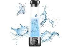 Hydrogen Water Bottle Generation 5th - Dobaly H6 Pro 5500ppb in 10Min Portable Hydrogen Water Machine with SPE PEM Technology Hydrogen Water Bottle Rechargeable (H6 Pro)