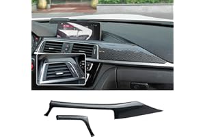 SHULLTJI Armaturenbrett Abdeckung Kohlefaser Aufkleber,zentralen Steuerluftauslass Tuning für 13-19 BMW 3 Series,ABS Interieurleisten Kompatibel mit BMW 3er 4er F30 F31 F34 3GT F32 F33 F36 Zubehör