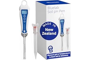 Bluelab PENSOILPH Soil pH Pen - medidor digital para suelo, agua, coco, lana de roca y soluciones nutritivas, con fácil calibración - medición de acidez