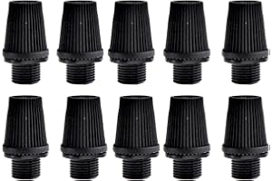 OTOTEC 10 x Vintage Pendant Plastic Cord Grips Strain Relief Cable Lock, Black