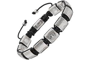 JEROOT Pulsera Magneticas de Titanio, Pulsera magnética para Hombres con 44 imanes Pulsera Ultrarresistente Brazaletes de Longitud Ajustable con herramienta de Medición para