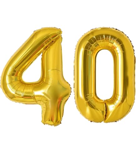 Set Palloncini Mylar Oro 'HAPPY BIRTHDAY' - 13 Lettere 35 Cm, PartyDeco, Per Compleanni Adulti E Bambini - 4
