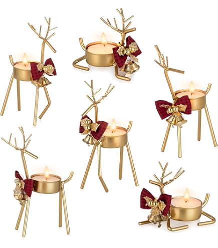 Sziqiqi Kerst Kaarshouders Zwart: Stag Kandelaar Houders met Xmas Strik 2 Stuks Decoratieve Rendier Taper Kaarshouder voor Kerstmis Tafelmiddenstuk Schouw Decoratie Sziqiqi Kerst Kaarshouders Zwart: Stag Kandelaar Houders met Xmas Strik 2 Stuks Decoratieve Rendier Taper Kaarshouder voor Kerstmis Tafelmiddenstuk Schouw Decoratie