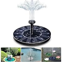 LIUMY Solar Springbrunnen, 1.4W Solar Teichpumpe mit 4 Effekte | Maximum 70cm Höhe Solar Wasserpumpe | Solar…