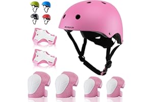 BURSUN Kids Bike Helmet Toddler Cycle Helmet for 2-15 Years Old Boys Girls -Lightweight, Adjustable Multi-Sport Helmet for Skateboard Cycle Roller Skateing Scooter BMX