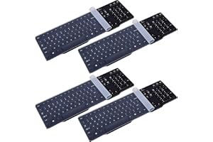 HAOBIN 4 Pièces Couverture De Clavier Transparent Pour Ordinateur - Housse Protecteur De Clavier PC Bureau