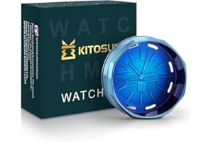 KITOSUN WatcHMD Charcoal Heat Management Device Stainless Steel HMD Coals Holders Tray, Easy Hold 3 Pieces 26 MM Coconut Charcoals Cubes (APwatcHMD-Blue)