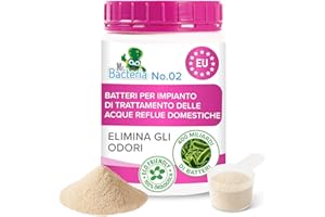 MR.BACTERIA Mr. Bacteria No.2 Attivatore bio-Enzimatico per Fosse IMHOFF, Fosse Biologiche, per Impianto di Trattamento delle Acque reflue domestiche, spurgo Biologico 500g - 1 Pezzo