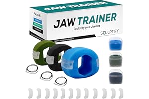 Sculptify Jaw Trainer, Exerciser, 3 Levels with 3 Strengths for Neck Face - Jawline Sculpt, Chisel & Enhance - Toner Exerciser for Men & Women Fitness Accessories Mewing (UK)
