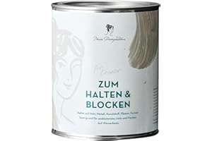 MissPompadour universelle Grundierung 1L weiß, für Innen & Außen - wasserbasiert, schnelltrocknend - unter Lack, Kreidefarbe, Möbelfarbe - Sperrgrund für Holz - Haftgrund für Kunststoff & Metall