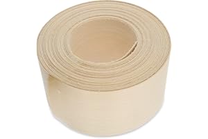 WoodPress® 50mm Real Maple Wood Iron-On Edging – 7.5m Roll – Pre-Glued Wood Veneer Tape for Easy DIY Application – Will Cover the Edge of a Standard MDF Panel