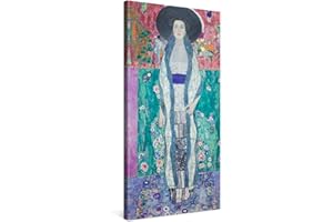 PICANOVA – Gustav Klimt Portrait of Adele Bloch-Bauer II 50x100cm – Quadro Su Tela – Stampa Incorniciata Con Spessore Di 2cm Altre Dimensioni Disponibili Decorazione Moderna