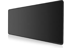 KTRIO Mauspad XXL Gaming Mauspad 800x400mm, XXL Mousepad,Mousepad Large Size verbessert Präzision und Geschwindigkeit Gummiunterseite,Schwarz