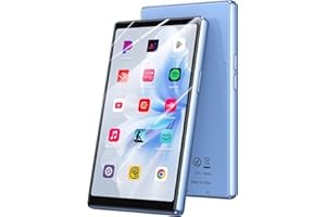 AGPTEK 128GB MP3 Player mit Bluetooth und WLAN, 5 Zoll HD-Touchscreen Android 13 Musik Player mit Spotify, Audible, Amazon Music, YouTube, MP4-Player für Kinder bis zu 1 TB, Blau