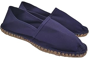 PRIMO CALZATURE Espadrilles Herren und Damen aus Canvas, Sommerschuhe Slip On, klassische flache Espadrilles Unterseite aus Gummi