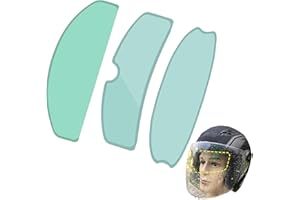 QIUMING 3 Pezzi Pellicola Visiera Antiappannamento Caschi Pellicola protettiva per casco da moto pellicola antiappannamento per casco Pellicola Anti-Nebbia per Casco per Completo Caschi Mezza Caschi(C)